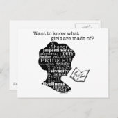 Lees Jane Austen Briefkaart (Voorkant / Achterkant)