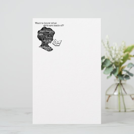 Lees Jane Austen Briefpapier (Staand voorkant)