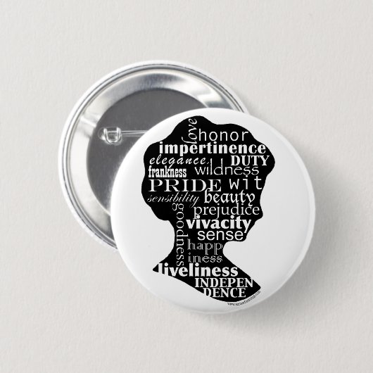 Lees Jane Austen Button (Voorkant /achterkant)