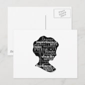 Lees Jane Austen Cameo Briefkaart (Voorkant / Achterkant)