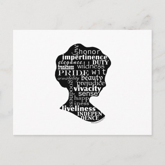 Lees Jane Austen Cameo Briefkaart (Voorkant)