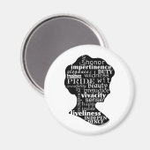 Lees Jane Austen Cameo Magneet (Voorkant / Achterkant)