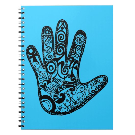 LEES JE HANDPALM NOTITIEBOEK (Voorkant)