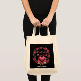 Lees je hart uit als een toevluchtsoord voor boeke tote bag