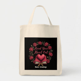 Lees je hart uit als een toevluchtsoord voor boeke tote bag