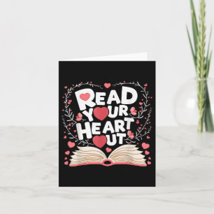 Lees Je Hart Uit Boek Liefdesthema Voor Valentijn Kaart
