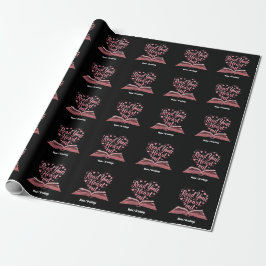 Lees je hart uit de hemel van een boekenliefhebber cadeaupapier