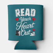 Lees je hart uit grappige boek lezen liefhebbers blikjeskoeler (Achterkant)