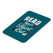 Lees je hart uit grappige boek lezen liefhebbers magneet (Linkerzijde)