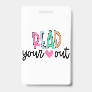 Lees je hart uit Schattig voor leraren Vrouwen Lie Badge