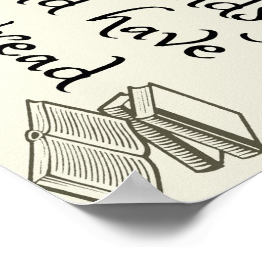 Lees je het als gelezen of gelezen poster? poster (Hoek)