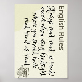 Lees je het zoals gelezen of gelezen? poster