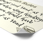 Lees je het zoals gelezen of gelezen? poster (Hoek)