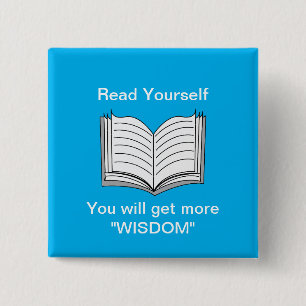 Lees jezelf Inspirerend lezen Vierkante Button 5,1 Cm