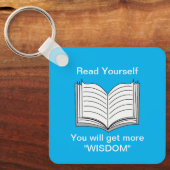 Lees Jezelf Inspirerende Spreuk Sleutelhanger (Voorkant)