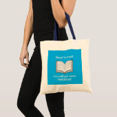 Lees Jezelf Inspirerende Spreuk Tote Bag (Voorkant (product))