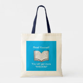 Lees Jezelf Inspirerende Spreuk Tote Bag (Achterkant)