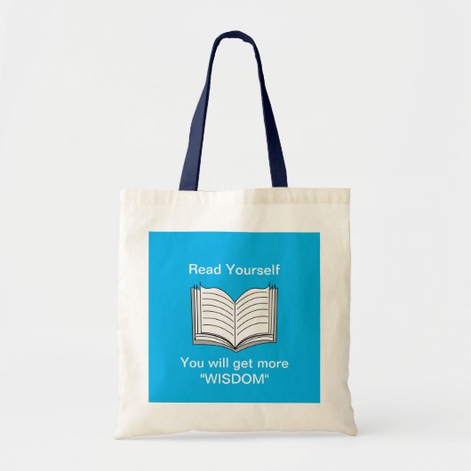 Lees Jezelf Inspirerende Spreuk Tote Bag (Voorkant)