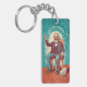 Lees Karl Marx Saint Fun Design Sleutelhanger (Voorkant Links)