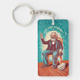 Lees Karl Marx Saint Fun Design Sleutelhanger