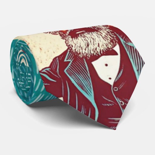 Lees Karl Marx Saint Fun Design Stropdas (Opgerold)