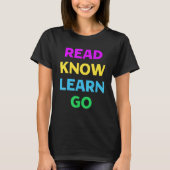 Lees kennis Meer weten over Go Books School Teache T-shirt (Voorkant)