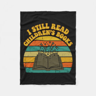 Lees kinderboeken grappige vintage retro mannen fleece deken