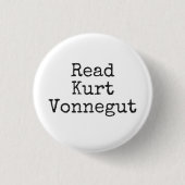 Lees Kurt Vonnegut Ronde Button 3,2 Cm (Voorkant)