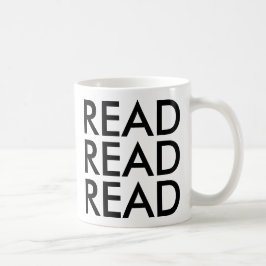 lees lees lees mok | Mooie Mok met Spreuk voor Boe