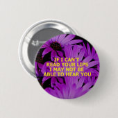 LEES LIPS - Gepersonaliseerd Ronde Button 5,7 Cm (Voorkant /achterkant)