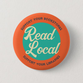 Lees Lokale Boekhandels en Bibliotheken Ronde Button 5,7 Cm