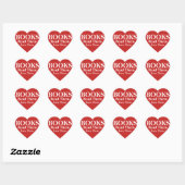 Lees, Love Books Hart Sticker (Vel)