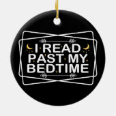 Lees Lover, ik las mijn slaaptijd, grappige citaat Keramisch Ornament (Achterkant)