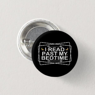 Lees Lover, ik las mijn slaaptijd, grappige citaat Ronde Button 3,2 Cm