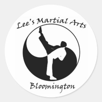 Lee's Martial Arts Logo Ronde Sticker