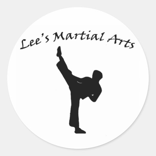 Lee's Martial Arts sticker (Voorkant)