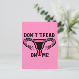 Lees me niet aan als feministe Pro Choice Briefkaart
