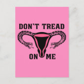 Lees me niet aan als feministe Pro Choice Briefkaart (Voorkant)