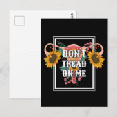 Lees me niet aan als feministe Pro Choice Briefkaart (Voorkant / Achterkant)