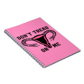 Lees me niet aan als feministe Pro Choice Notitieboek (Rechterzijde)