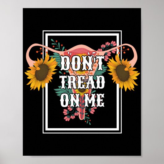 Lees me niet aan als feministe Pro Choice Poster (Voorkant)