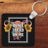 Lees me niet aan als feministe Pro Choice Sleutelhanger (Achterkant)