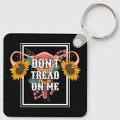 Lees me niet aan als feministe Pro Choice Sleutelhanger (Achterkant)