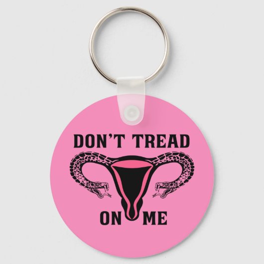 Lees me niet aan als feministe Pro Choice Sleutelhanger (Voorkant)