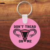 Lees me niet aan als feministe Pro Choice Sleutelhanger (Voorkant)