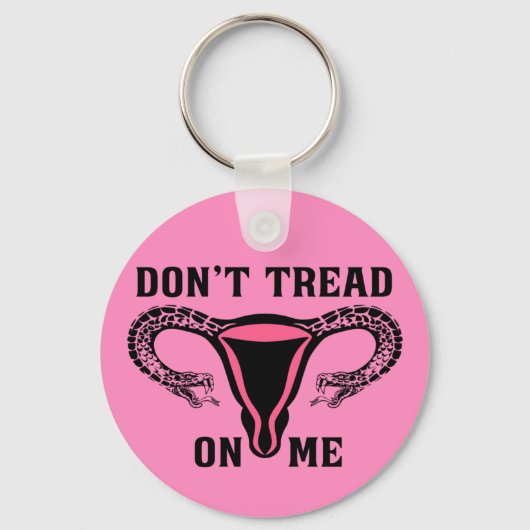 Lees me niet aan als feministe Pro Choice Sleutelhanger (Voorkant)