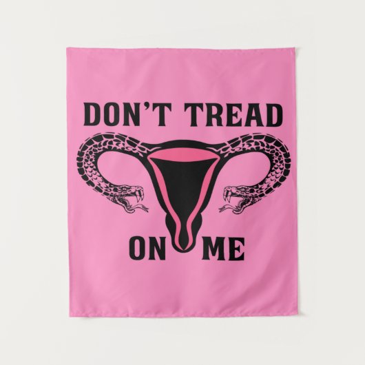 Lees me niet aan als feministe Pro Choice Wandkleed (Voorkant)