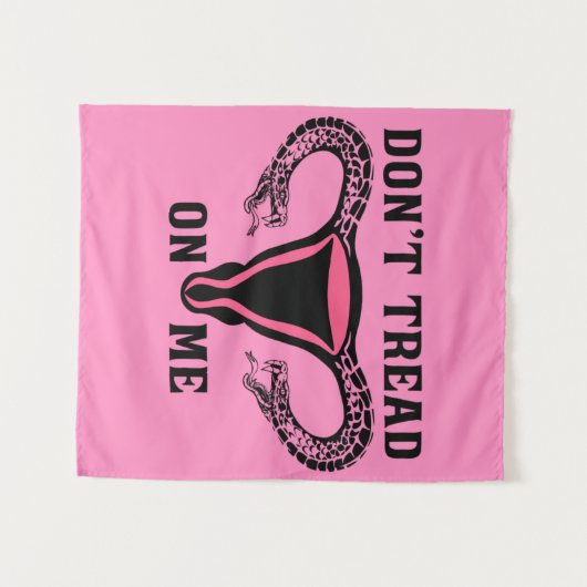 Lees me niet aan als feministe Pro Choice Wandkleed (Voorkant (horizontaal))