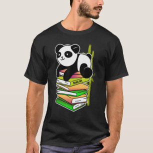 lees me panda les lezen in lezen bamboe t-shirt
