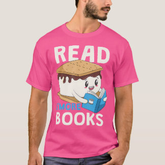 Lees meer Boeken Camping Bookworm Boy Schattige Li T-shirt